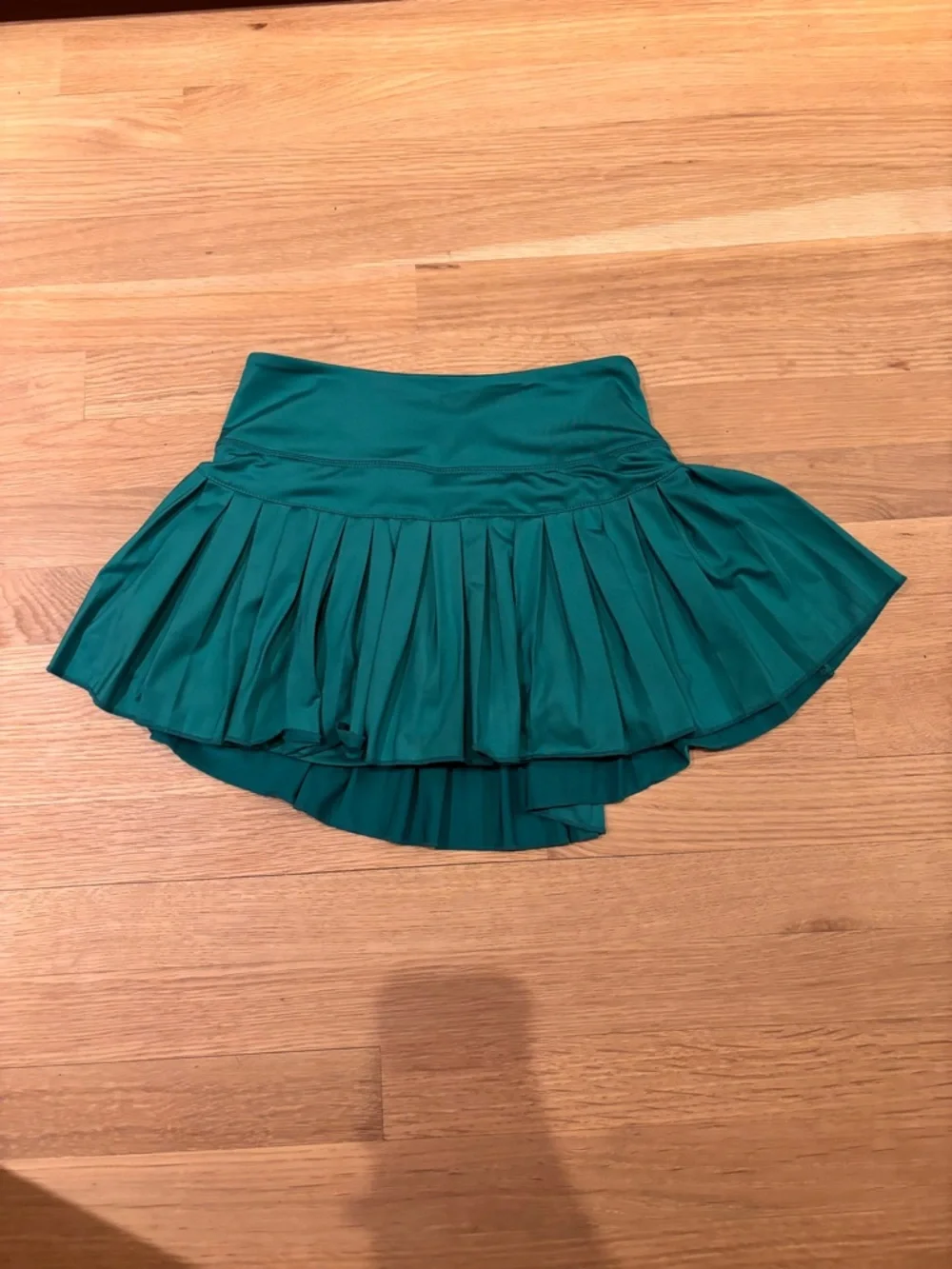 Pleated Emerald Green Skater Skirt - Picture 1 of 2